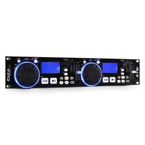 Dvojitý DJ kontrolér Ibiza IDJ2, USB,SD,MP3, funkcia scratch