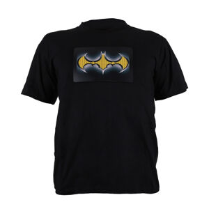 Summary Dvojfarebné LED tričko, design Batman, veľkosť XL