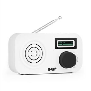 Auna Micro-DAB, DAB/DAB+ rádio, prenosné, FM/AM, biele