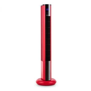 Klarstein Skyscraper 3G, stĺpový ventilátor s dotykovým ovládaním, 50 W, diaľkový ovládač, červený