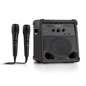 Auna RockStage, karaoke systém, bluetooth, CD+G, USB, MP3, prevádzka na batérie, 2 x mikrofón