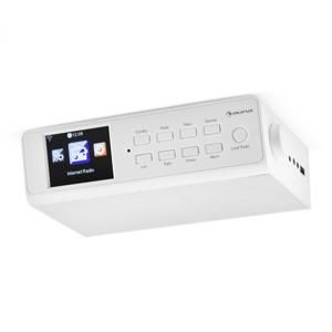 Auna KR-190, biele, internetové kuchynské rádio, zabudovateľné, WiFi, riadenie cez aplikáciu, 3,2" TFT displej