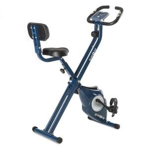 KLARFIT Azura CF X-Bike, bicykel na domáci tréning, do 100 kg, merač tepu, sklápací, 3 kg, modrý