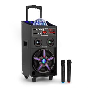 Auna DisGo Box 100, 100 W RMS, mobilný DJ reproduktor s disko svetlom, bluetooth, USB
