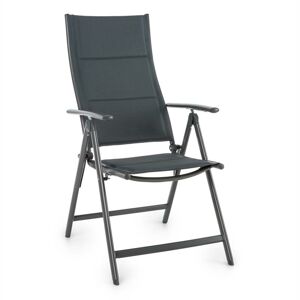 Blumfeldt Stylo Noble Grey, záhradná stolička, skladacia, hliník, šedá