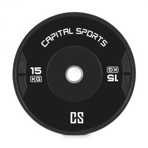 Capital Sports Elongate, bumper kotúč, závažie, guma, 15 kg