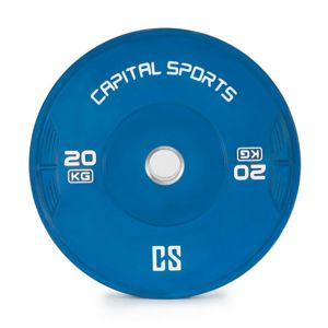 Capital Sports Nipton, bumper kotúč, závažie | 1 x 20kg | tvrdená guma, modrá farba