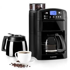 Klarstein Aromatica Set kávovar, mlynček, sklená kanvica/termoska, čierna farba