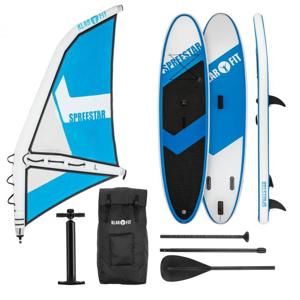 KLARFIT Spreestar WL, nafukovací paddleboard, SUP-Board-Set, 300x10x71, modro-biela farba