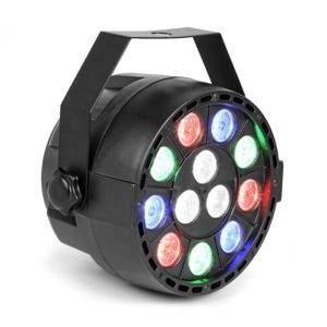 MAX Party, PAR reflektor, 12 x 1 W RGBW LED diódy, DMX, samostatná prevádzka, ovládanie zvukom, 7 kanálov