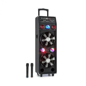 Auna Pro DisGo Box 2100, PA systém, 60 W RMS, BT, SD slot, LED diódy, USB, akumulátor, čierny