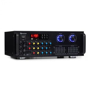 Auna Pro Amp-Pro1 BT, PA zosilňovač, RMS 2 x 50 W, BT, USB, SD, 2-kanálový 7-pásmový ekvalizér