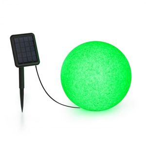 Blumfeldt Shinestone Solar 30, guľová lampa, solárny panel, O 30 cm, RGB-LED, IP68, akumulátor