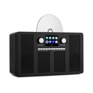 Auna Vertico, internetové rádio s CD prehrávačom, IR/DAB+/FM, BT, 2,4", HCC, displej