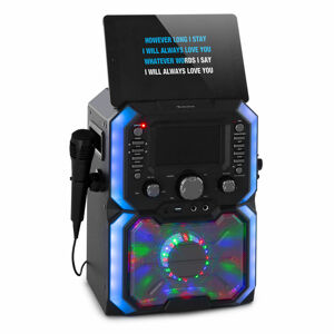 Auna Rockstar Plus, karaoke systém, karaoke zariadenie, bluetooth, USB, CD, LED šou, cinch