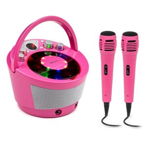 Auna SingSing BT, karaoke systém, 2 x mikrofón, CD prehrávač, BT, LED svetelný efekt, prenosný
