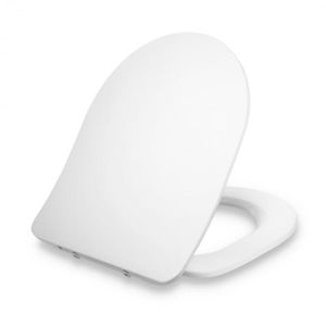 Dombach Aliano, doska na toaletu, D-tvar, automatické sklápanie, antibakteriálna, biela