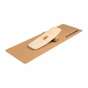 BoarderKING Indoorboard Curved, balančná doska, podložka, valec, drevo/korok