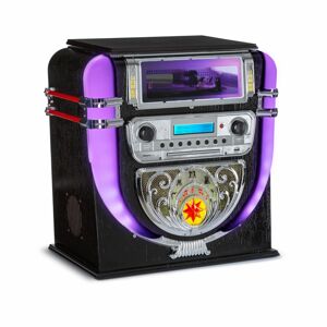 Auna Graceland Mini, Jukebox, CD prehrávač, prehrávač platní, DAB+/FM rádio, LED