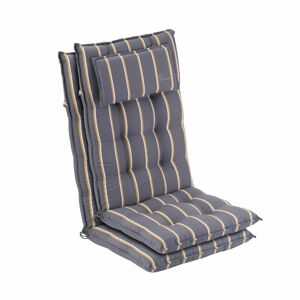 Blumfeldt Sylt, čalúnená podložka, podložka na stoličku, podložka na vyššie polohovacie kreslo, vankúš, polyester, 50 × 120 × 9 cm, 2 x čalúnenie