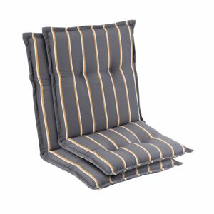 Blumfeldt Prato, čalúnená podložka, podložka na stoličku, podložka na nižšie polohovacie kreslo, na záhradnú stoličku, polyester, 50 × 100 × 8 cm, 2 x podložka