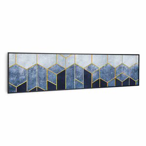 Klarstein Wonderwall Air Art Smart, infračervený ohrievač, modrá čiara, 120 x 30 cm, 350 W