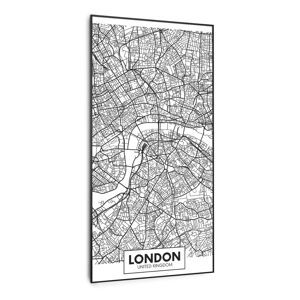 Klarstein Wonderwall Air Art Smart, infračervený ohrievač, mapa mesta Londýn, 60 x 120 cm, 700 W