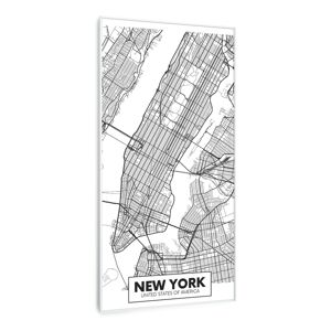 Klarstein Wonderwall Air Art Smart, infračervený ohrievač, mapa mesta New York, 60 x 120 cm, 700 W