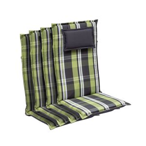 Blumfeldt Donau, čalúnenie, čalúnenie na stoličku, vysoké operadlo, záhradná stolička, polyester, 50x120x6cm, 4 × podložka