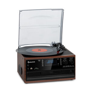 Auna Oakland DAB, retro stereo systém, DAB+/FM, BT funkcia, vinyl, CD, kazetový prehárvač