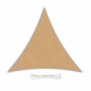 Blumfeldt Trojuholníková slnečná clona, 3 × 3 × 3 m, polyester, priedušná