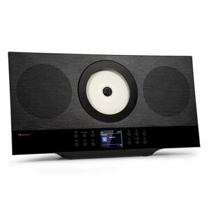 Auna Silver Star Swing, vertikálny stereo systém, CD-HiFi-prijímač, zosilňovač, internetové/DAB+/FM rádio, CD prehrávač, WiFi