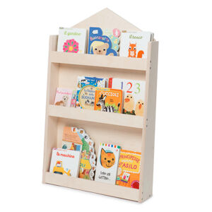 Mobli Cuckoo, Natural Haus, detský regál na knihy, Montessori, multiplex, 60 × 95 × 13 cm