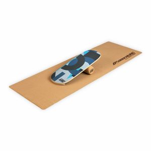 BoarderKING Indoorboard Flow, balančná doska, podložka, valec, drevo/korok