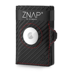 Slimpuro ZNAP Airtag Wallet, 8 kariet, priehradka na mince, 8 x 1,5 x 6 cm (Š x V x H), ochrana RFID