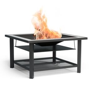 Blumfeldt Merano Avanzato 3 v 1, ohnisko s funkciou grilu, dá sa použiť ako stôl, 87 x 87 cm