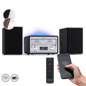 Auna Elton, stereo systém, CD, BT, MP3, DAB+, FM rádio, VU merač, podsvietenie