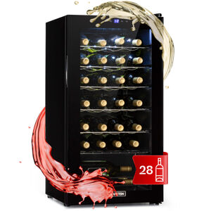 Klarstein Shiraz 28 Uno, vinotéka, 74 l, 28 fliaš, 5-18°C, dotykový ovládací panel
