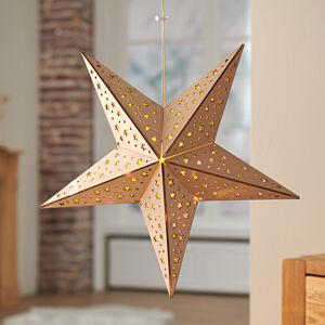 LED drevená dekorácia "Hviezda"