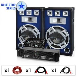Electronic-Star DJ PA set Blue Star Series „Beatmix“, 1600 W