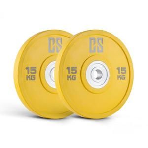 Capital Sports Performan Urethane Plates, žlté, 15 kg, pár kotúčových závaží