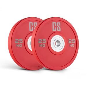Capital Sports Performan Urethane Plates, červené, 25 kg, pár kotúčových závaží