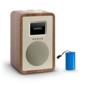 Numan Mini One Design digitálne rádio bluetooth DAB+ FM AUX orech vrátane nabíjacej batérie