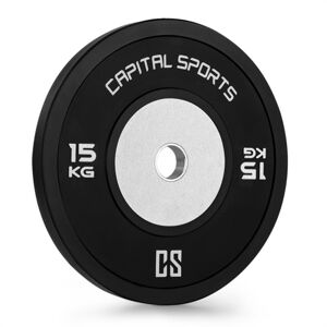Capital Sports Inval Hi-Grade Competition, kotúčové závažie, 50 mm hliníkové jadro, guma, 15 kg