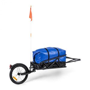 KLARFIT Follower, sada prívesu za bicykel, 16" koleso, nosnosť nákladu 35 kg, 120 l transportná taška