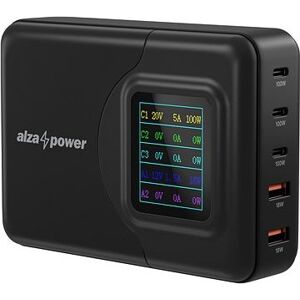 AlzaPower M500 Digital Display Multi Ultra Charger 200W čierny