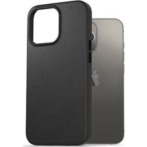 AlzaGuard Genuine Leather Case na iPhone 13 Pro čierny