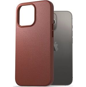 AlzaGuard Genuine Leather Case na iPhone 13 Pro hnedý
