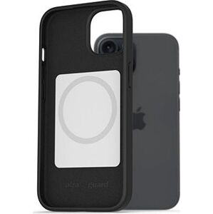 AlzaGuard Magsafe Silicone Case na iPhone 15 čierny
