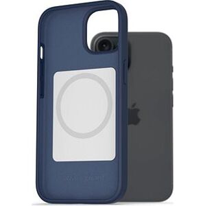 AlzaGuard Magsafe Silicone Case na iPhone 15 Plus modrý